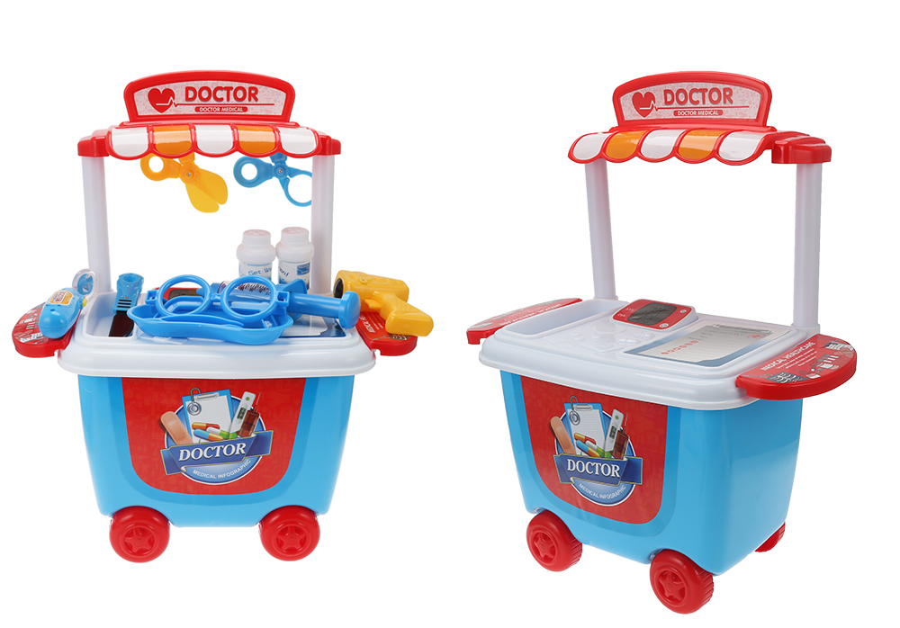 Kids Pretend Play Doctor Game Education Toy Plastic Suitcase Kit Kids Pretend Play Doctor Game Education Toy Plastic Suitcase Kit