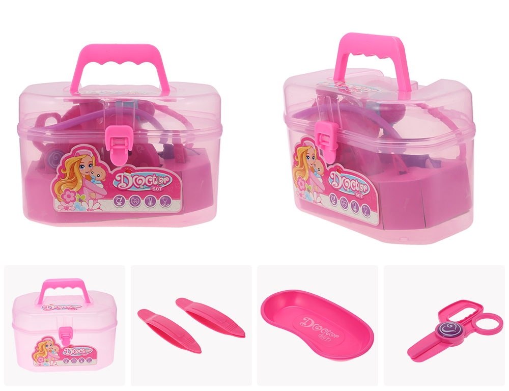 Kids Pretend Play Doctor Game Education Toy Plastic Suitcase Kit Kids Pretend Play Doctor Game Education Toy Plastic Suitcase Kit