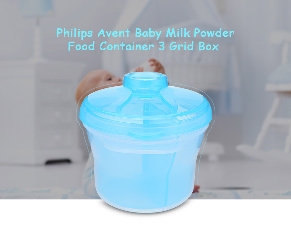 Philips Avent Portable Milk Powder Dispenser 3 Grid Baby Infant Food Container Feeding Box Philips Avent Portable Milk Powder Dispenser 3 Grid Baby Infant Food Container Feeding Box