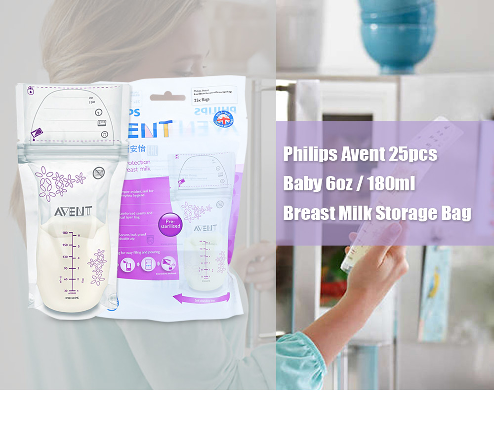 Philips Avent 25pcs 6oz / 180ml Baby Breast Milk Powder Storage BPA Free Bag Philips Avent 25pcs 6oz / 180ml Baby Breast Milk Powder Storage BPA Free Bag