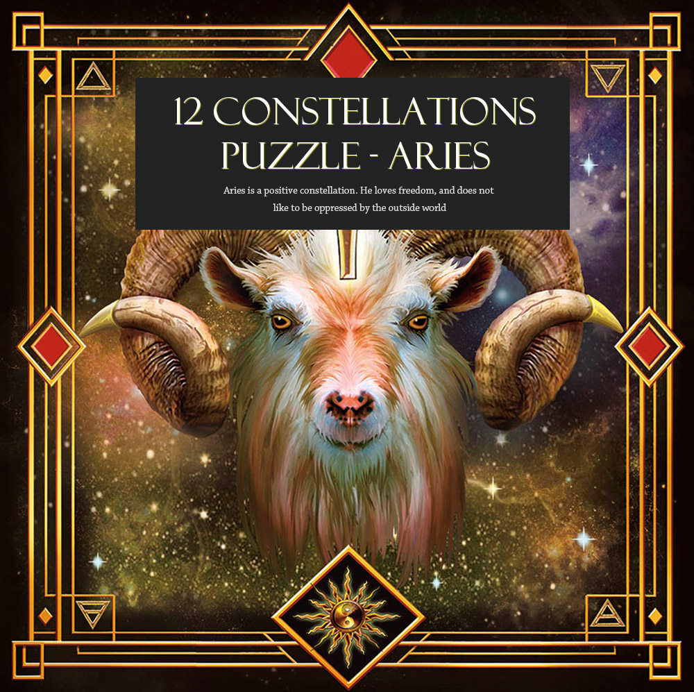 300pcs 12 Constellations Aries Paper Puzzle Educational Toys 300pcs 12 Constellations Aries Paper Puzzle Educational Toys