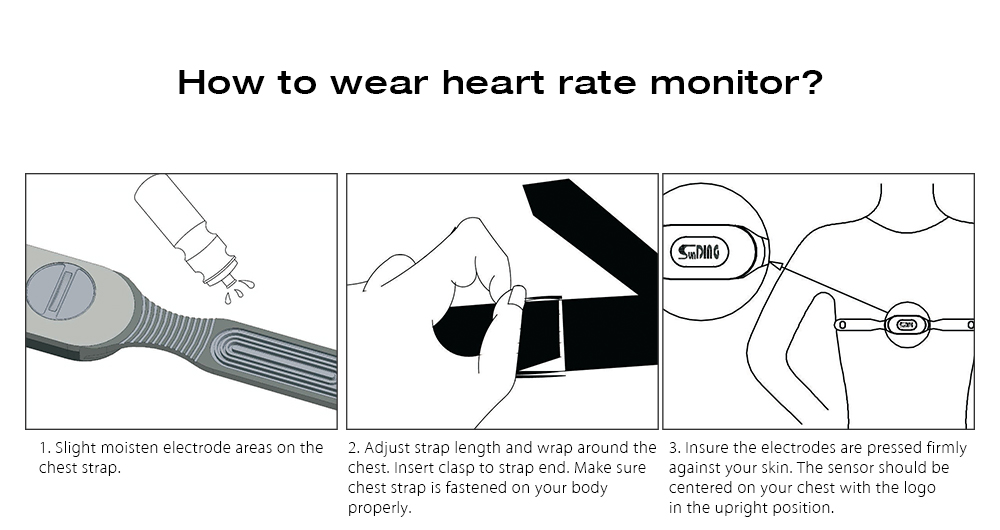 SunDing Outdoor Heart Rate Monitor Chest Strap Bluetooth 4.0 Wireless Band SunDing Outdoor Heart Rate Monitor Chest Strap Bluetooth 4.0 Wireless Band