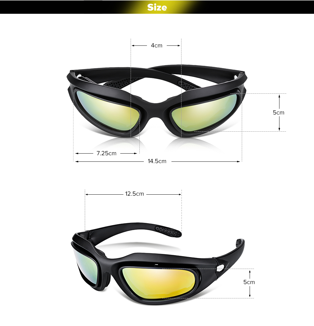 C6 Outdoor Sports Sun Glasses Tactical Hunting UV Protection Cycling Goggles C6 Outdoor Sports Sun Glasses Tactical Hunting UV Protection Cycling Goggles