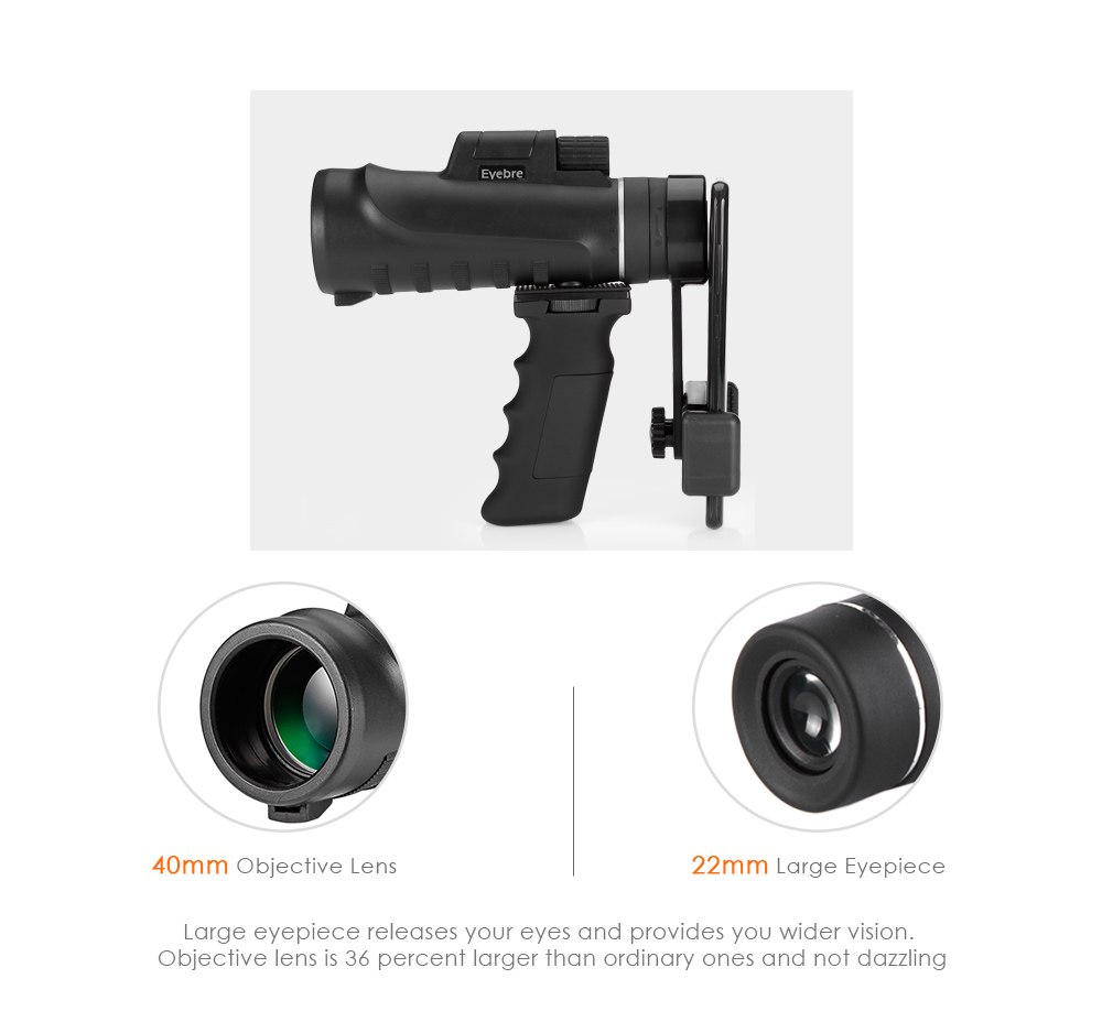 Eyebre 10X42 Eyepiece Wide-angle High-power Portable Monocular Telescope Eyebre 10X42 Eyepiece Wide-angle High-power Portable Monocular Telescope