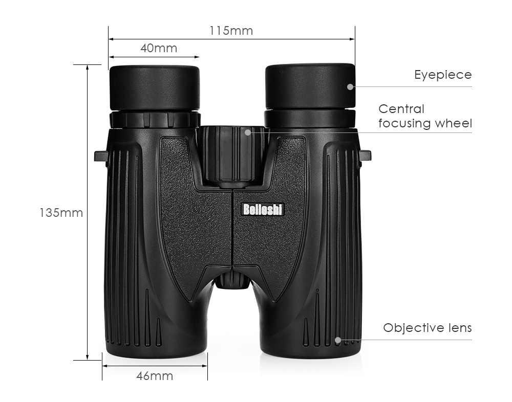 Beileshi BB1 - 1032 10X32 131M / 1000M Full-optical Lens Wide-angle Folding Binocular Beileshi BB1 - 1032 10X32 131M / 1000M Full-optical Lens Wide-angle Folding Binocular
