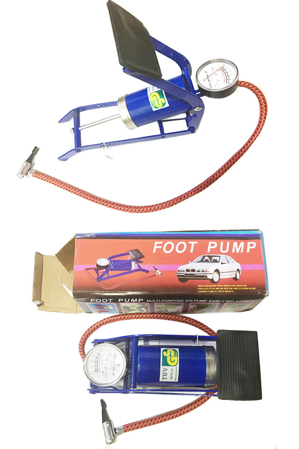 Bicycle Mountain Bike Foot Pedal Type Electric Motorcycle Automobile Inflator Bicycle Mountain Bike Foot Pedal Type Electric Motorcycle Automobile Inflator