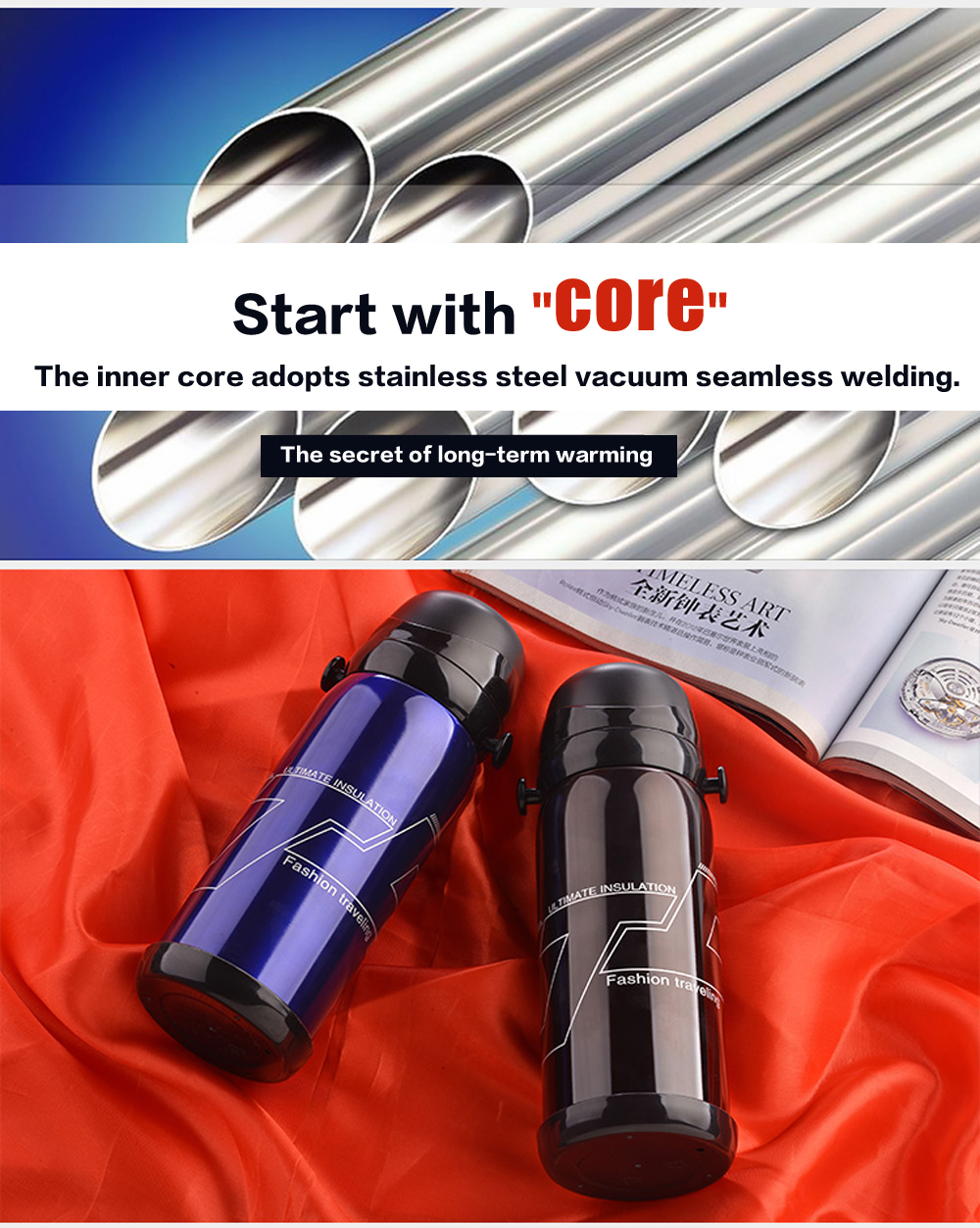 Stainless Steel Outdoor Portable Sports Kettle 800ML Stainless Steel Outdoor Portable Sports Kettle 800ML