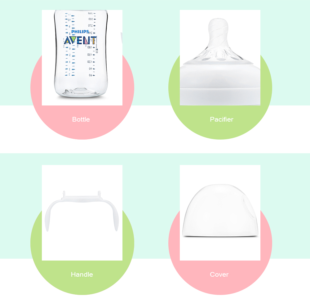 Philips Avent 11oz / 330ml Baby Handle Milk Bottle Training Feeding Drinking Cup Philips Avent 11oz / 330ml Baby Handle Milk Bottle Training Feeding Drinking Cup