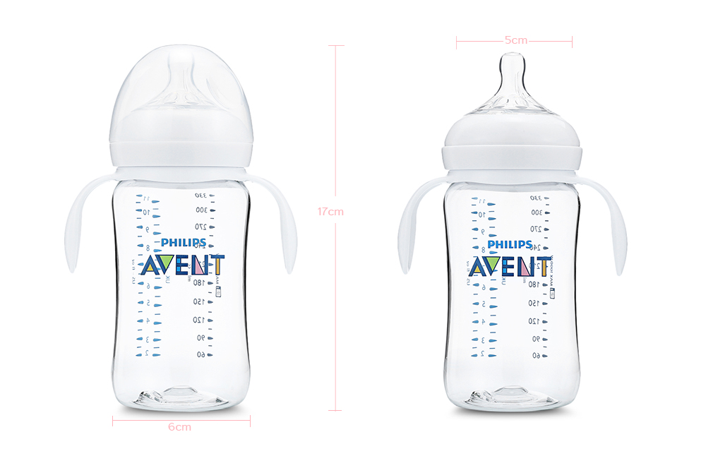 Philips Avent 11oz / 330ml Baby Handle Milk Bottle Training Feeding Drinking Cup Philips Avent 11oz / 330ml Baby Handle Milk Bottle Training Feeding Drinking Cup