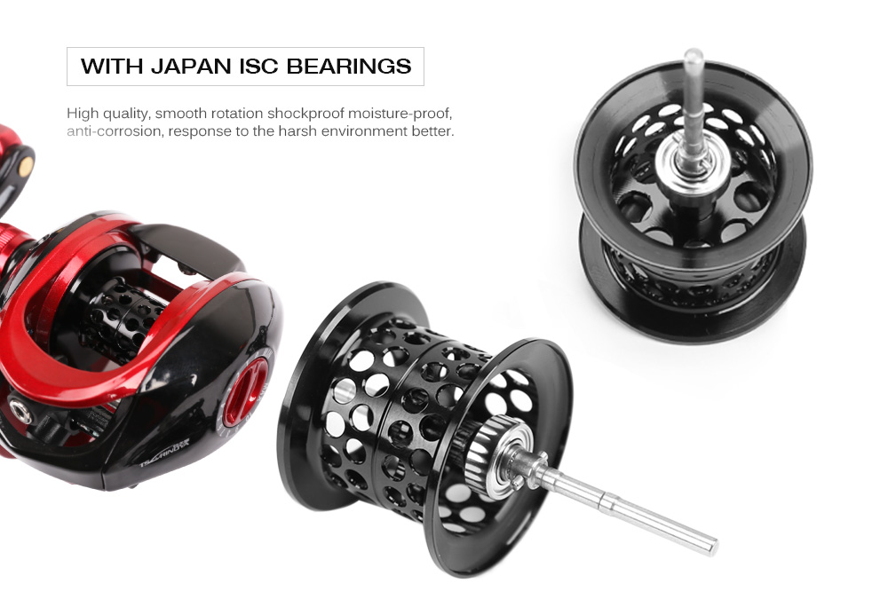 Tsurinoya XF - 150 6.6:1 Left / Right Hand Metal Deep Spool Optional 9 + 1BB Water Drop Wheel Bait Casting Fishing Reel Tsurinoya XF - 150 6.6:1 Left / Right Hand Metal Deep Spool Optional 9 + 1BB Water Drop Wheel Bait Casting Fishing Reel
