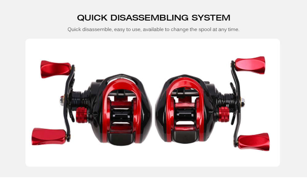 Tsurinoya XF - 50 6.6:1 Two Model Left / Right Hand Metal Deep Spool Optional 9 + 1BB Water Drop Wheel Bait Casting Fishing Reel Tsurinoya XF - 50 6.6:1 Two Model Left / Right Hand Metal Deep Spool Optional 9 + 1BB Water Drop Wheel Bait Casting Fishing Reel