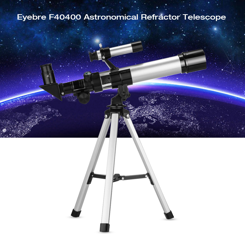 Eyebre F40400 90X Portable Astronomical Refractor Telescope + Portable Tripode Eyebre F40400 90X Portable Astronomical Refractor Telescope + Portable Tripode