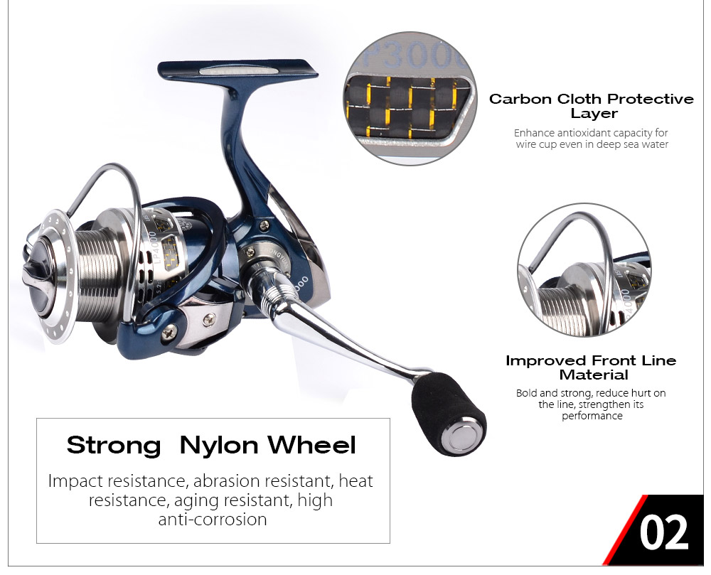 PRO BEROS Full Metal Head 13 + 1BB Ultra Smooth Lightweight Aluminum Fishing Tackle Spinning Reel PRO BEROS Full Metal Head 13 + 1BB Ultra Smooth Lightweight Aluminum Fishing Tackle Spinning Reel