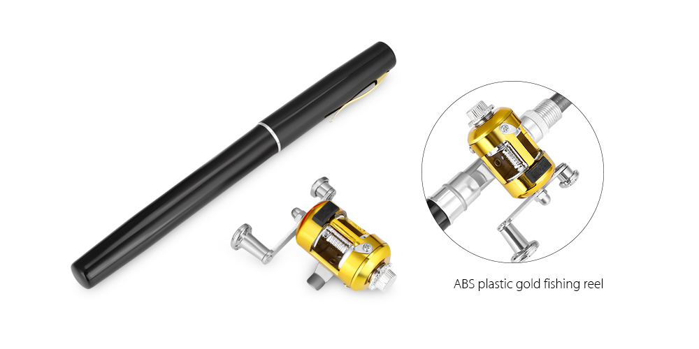 Pen Shape Portable Aluminum Alloy Fishing Rod Mini Fish Pole Reel Combos Pen Shape Portable Aluminum Alloy Fishing Rod Mini Fish Pole Reel Combos