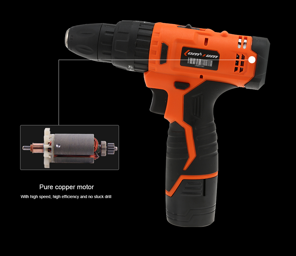 Household Screwdriver Cordless Power Electric Drill Drilling Tool Kit Household Screwdriver Cordless Power Electric Drill Drilling Tool Kit
