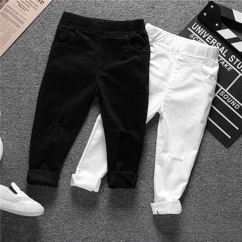 Comfy Solid Pocket Jeans for Kids