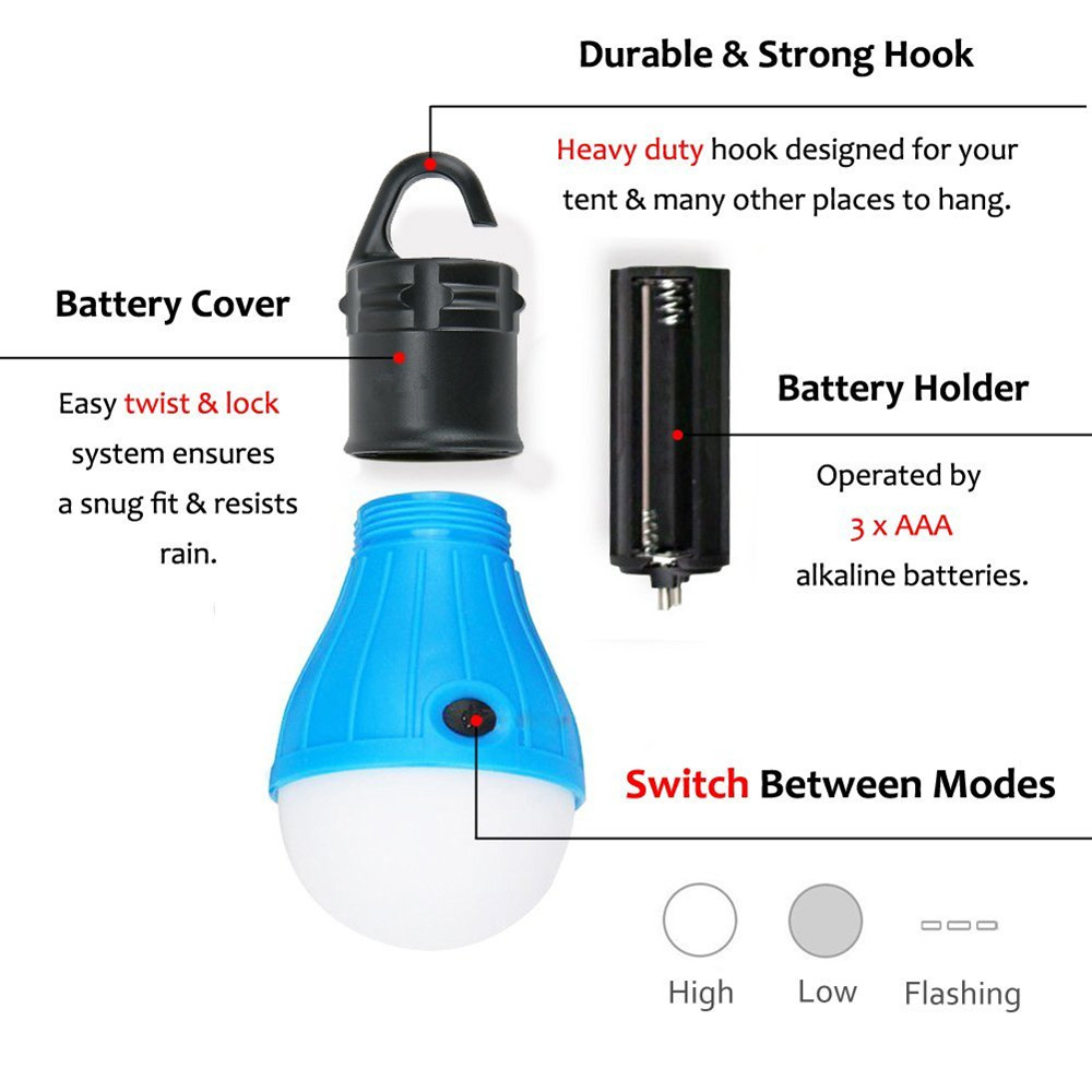 Portable LED Lantern Tent Light Bulb for Camping Hiking Fishing Emergency Portable LED Lantern Tent Light Bulb for Camping Hiking Fishing Emergency