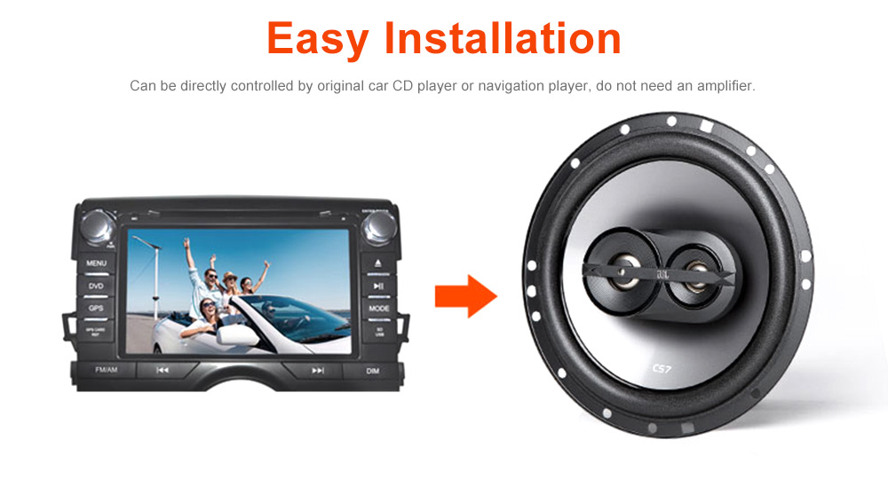 JBL CS763 Pair of Car Speaker 6.5 inch Coaxial Three-way 45 - 135W JBL CS763 Pair of Car Speaker 6.5 inch Coaxial Three-way 45 - 135W