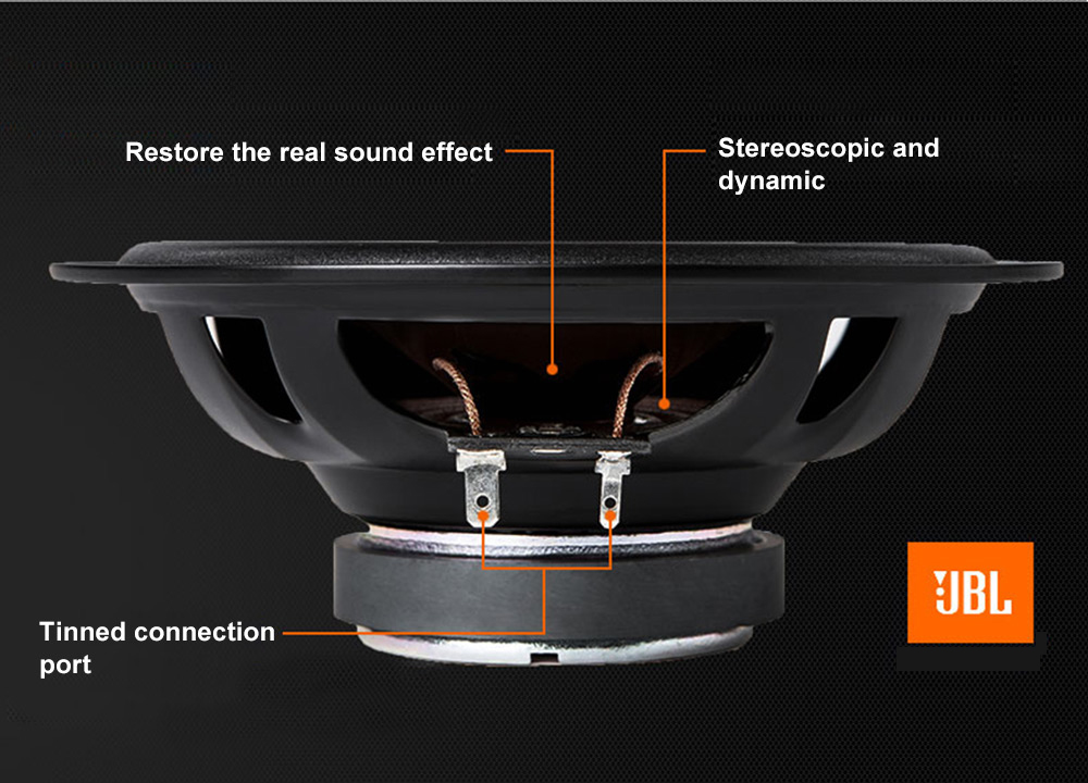 JBL CS763 Pair of Car Speaker 6.5 inch Coaxial Three-way 45 - 135W JBL CS763 Pair of Car Speaker 6.5 inch Coaxial Three-way 45 - 135W