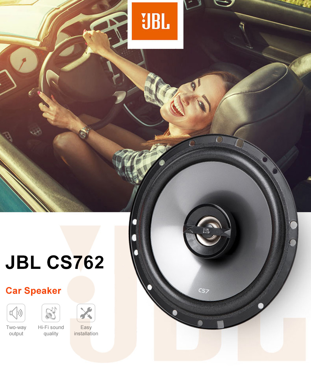 JBL CS762 Pair of Car Speaker 6.5 inch Coaxial Two-way 45 - 135W JBL CS762 Pair of Car Speaker 6.5 inch Coaxial Two-way 45 - 135W