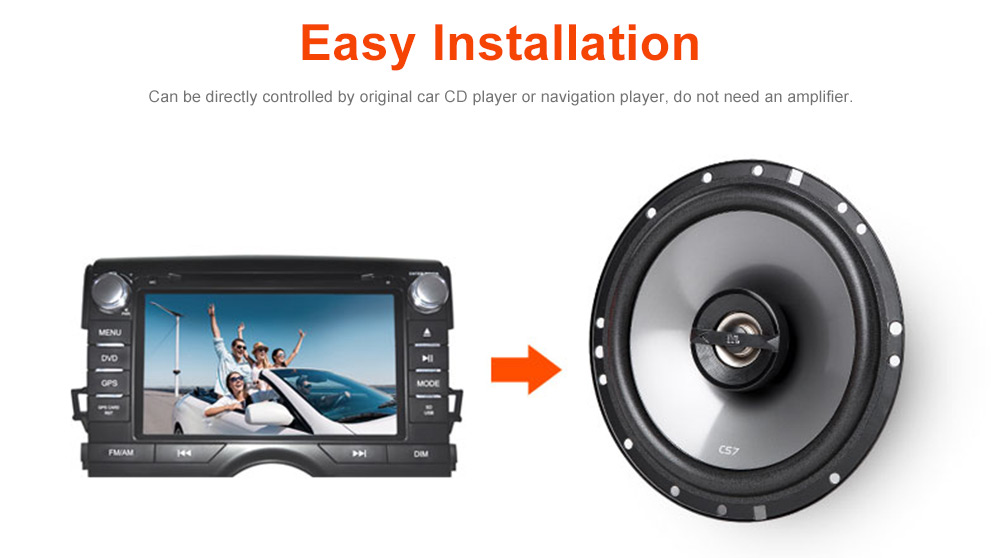 JBL CS762 Pair of Car Speaker 6.5 inch Coaxial Two-way 45 - 135W JBL CS762 Pair of Car Speaker 6.5 inch Coaxial Two-way 45 - 135W