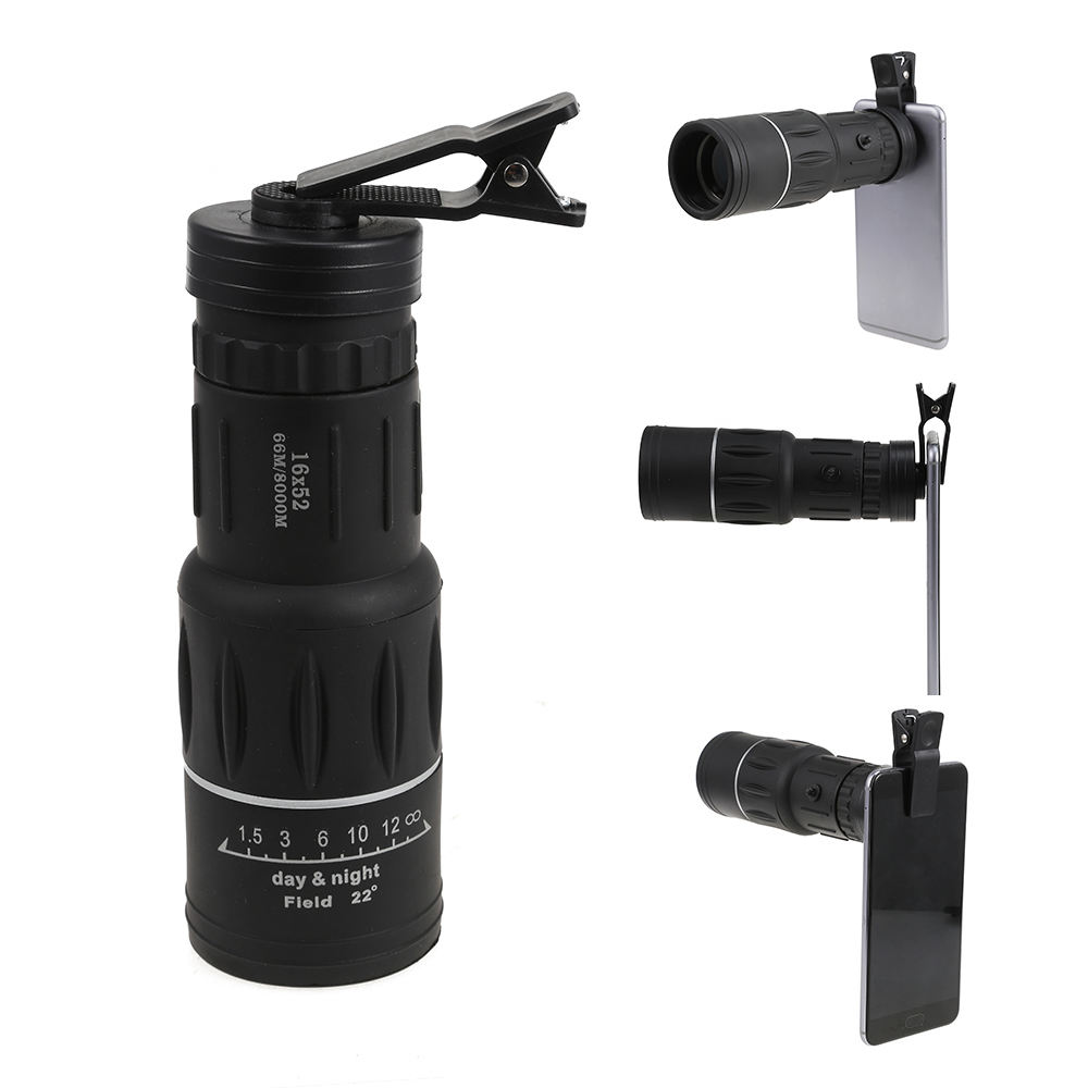 16 x 52 Mobile Phone Monocular Superfine Waterproof Telescope Vision 16 x 52 Mobile Phone Monocular Superfine Waterproof Telescope Vision