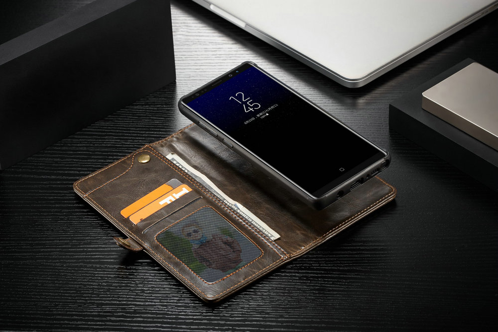 CaseMe for Samsung Galaxy Note 8 Handmade Premium Leather Wallet Case with Magnetic Closure Detachable Cover 7 ID Slots CaseMe for Samsung Galaxy Note 8 Handmade Premium Leather Wallet Case with Magnetic Closure Detachable Cover 7 ID Slots