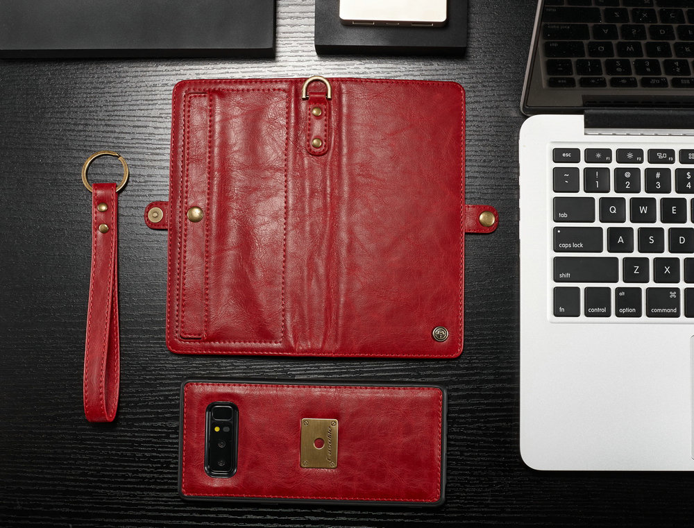 CaseMe for Samsung Galaxy Note 8 Handmade Premium Leather Wallet Case with Magnetic Closure Detachable Cover 7 ID Slots CaseMe for Samsung Galaxy Note 8 Handmade Premium Leather Wallet Case with Magnetic Closure Detachable Cover 7 ID Slots