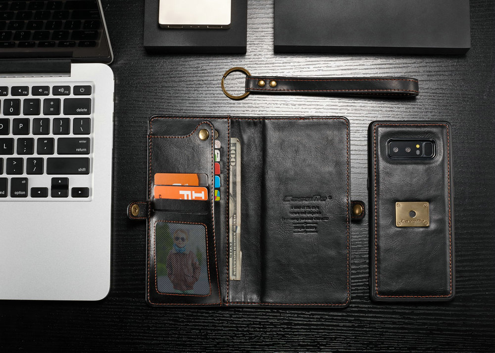 CaseMe for Samsung Galaxy Note 8 Handmade Premium Leather Wallet Case with Magnetic Closure Detachable Cover 7 ID Slots CaseMe for Samsung Galaxy Note 8 Handmade Premium Leather Wallet Case with Magnetic Closure Detachable Cover 7 ID Slots