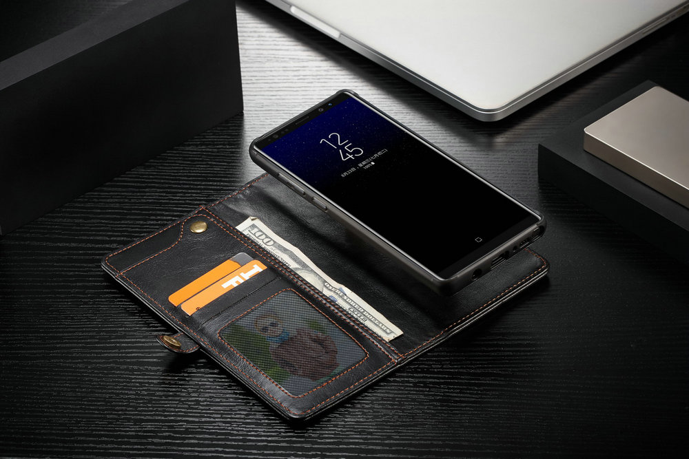 CaseMe for Samsung Galaxy Note 8 Handmade Premium Leather Wallet Case with Magnetic Closure Detachable Cover 7 ID Slots CaseMe for Samsung Galaxy Note 8 Handmade Premium Leather Wallet Case with Magnetic Closure Detachable Cover 7 ID Slots