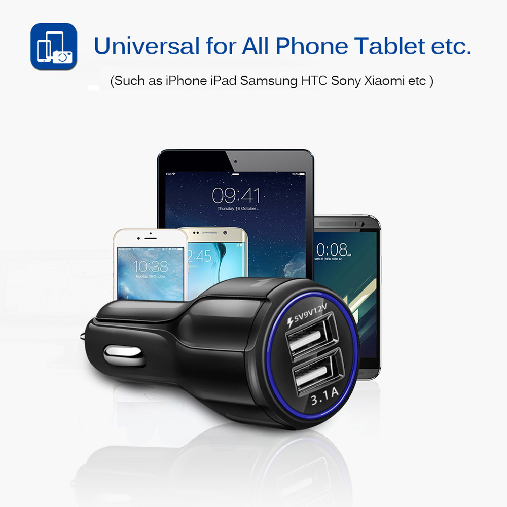 SpedCrd Quick Charge Dual USB QC2.0 Car Charger SpedCrd Quick Charge Dual USB QC2.0 Car Charger