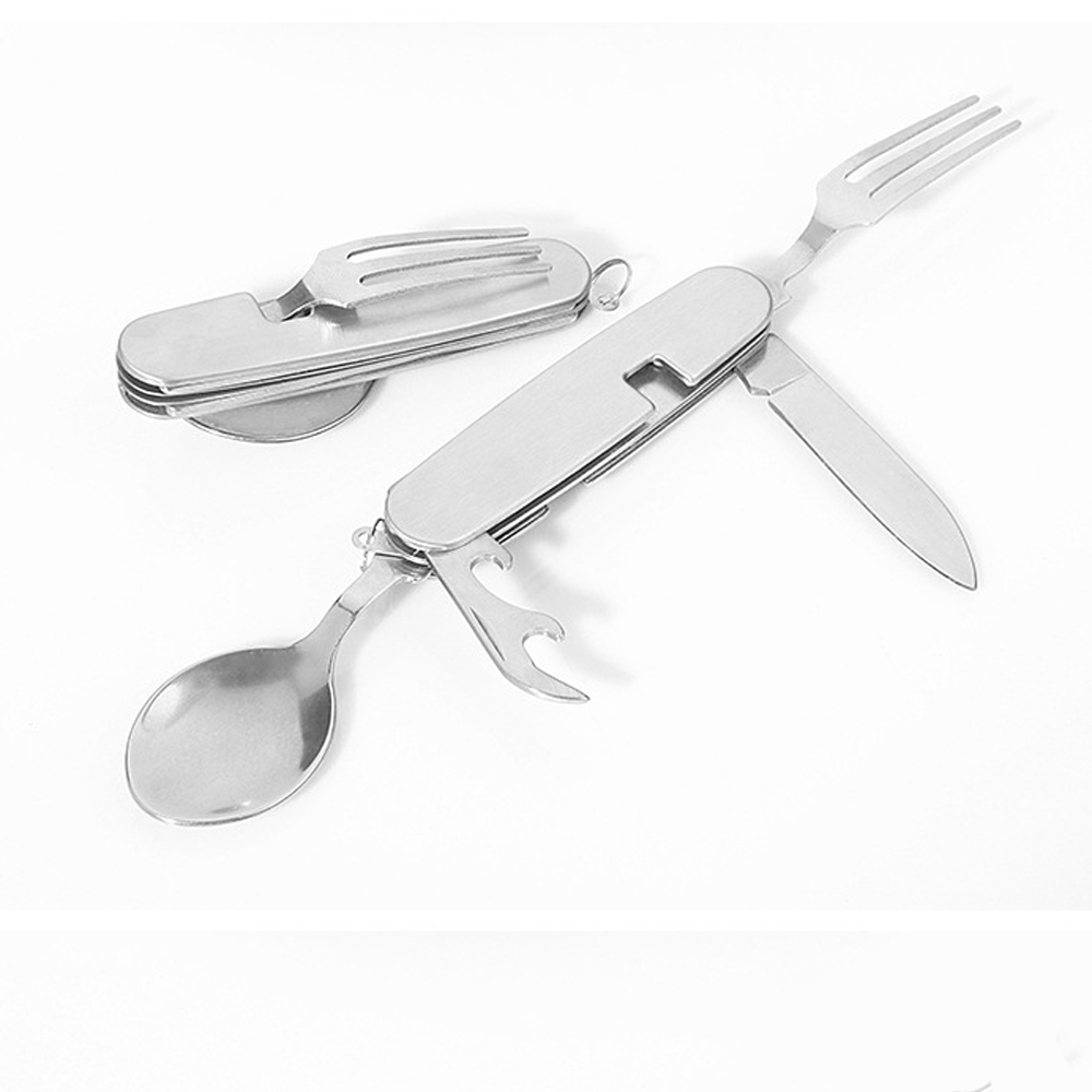 Multifunctional Outdoor Travel Bag Folding Camping Cutlery And Fork Four In One Multifunctional Outdoor Travel Bag Folding Camping Cutlery And Fork Four In One