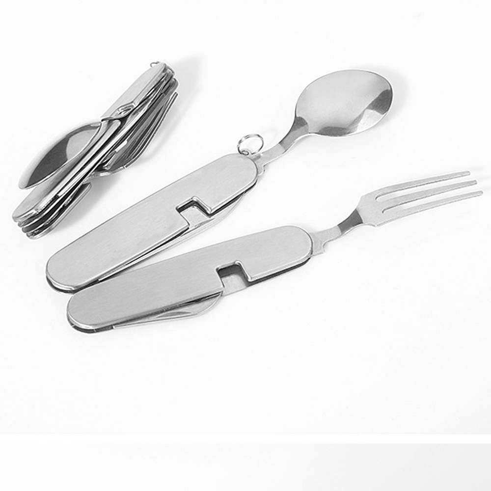 Multifunctional Outdoor Travel Bag Folding Camping Cutlery And Fork Four In One Multifunctional Outdoor Travel Bag Folding Camping Cutlery And Fork Four In One