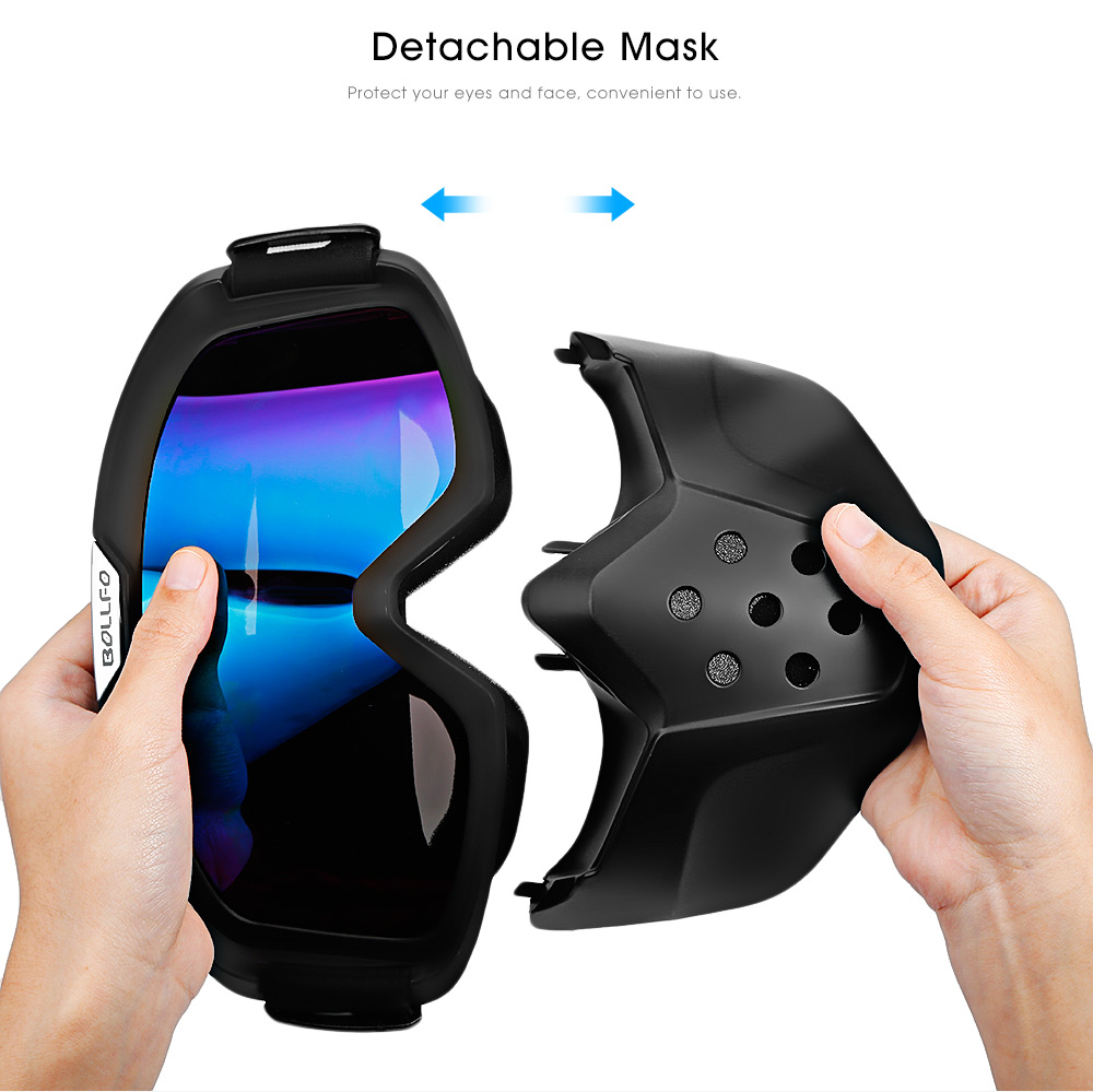 BOLLFO BF656 Motorcycle Mask Goggles Detachable Windproof for Motocross Outdoor Riding Skiing BOLLFO BF656 Motorcycle Mask Goggles Detachable Windproof for Motocross Outdoor Riding Skiing