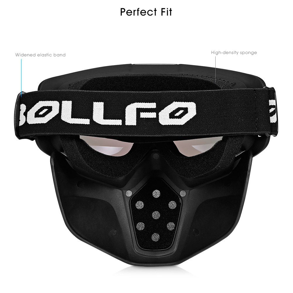 BOLLFO BF656 Motorcycle Mask Goggles Detachable Windproof for Motocross Outdoor Riding Skiing BOLLFO BF656 Motorcycle Mask Goggles Detachable Windproof for Motocross Outdoor Riding Skiing