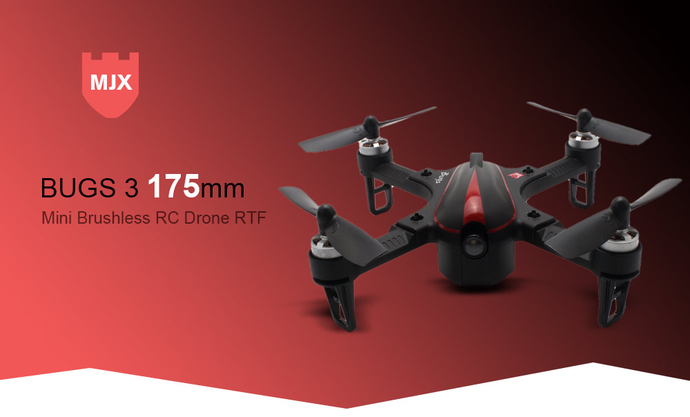Mjx R/C Technic Bugs 3 175mm Mini Brushless RC Drone RTF 2750KV Motor / 4CH Transmitter / 6-axis Gyro Mjx R/C Technic Bugs 3 175mm Mini Brushless RC Drone RTF 2750KV Motor / 4CH Transmitter / 6-axis Gyro