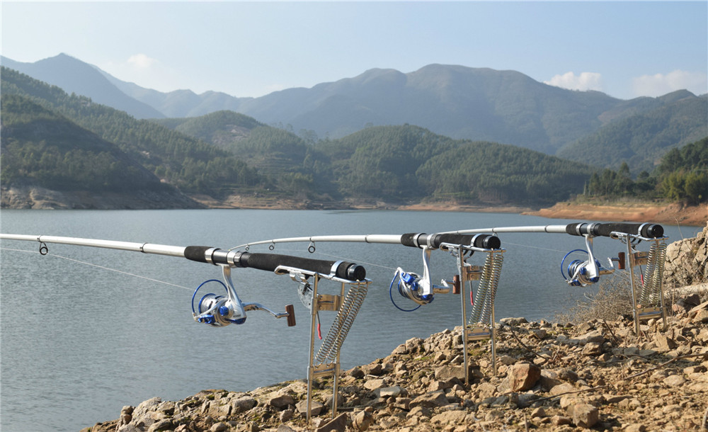 Double Springs Automatic Sea Fishing Pole Holder Mount Telescopic Fishing Rod Bracket Double Springs Automatic Sea Fishing Pole Holder Mount Telescopic Fishing Rod Bracket