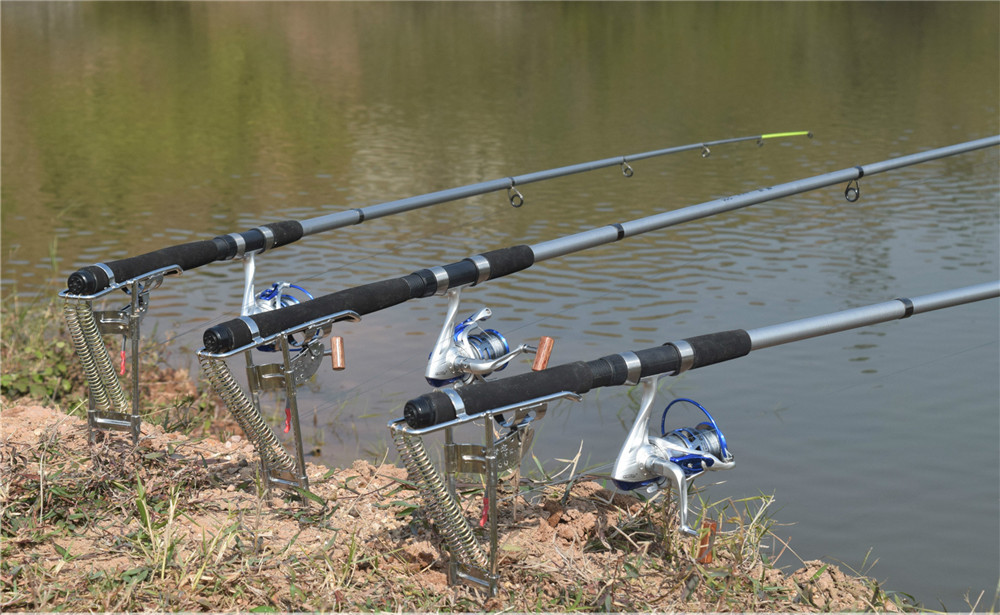 Double Springs Automatic Sea Fishing Pole Holder Mount Telescopic Fishing Rod Bracket Double Springs Automatic Sea Fishing Pole Holder Mount Telescopic Fishing Rod Bracket