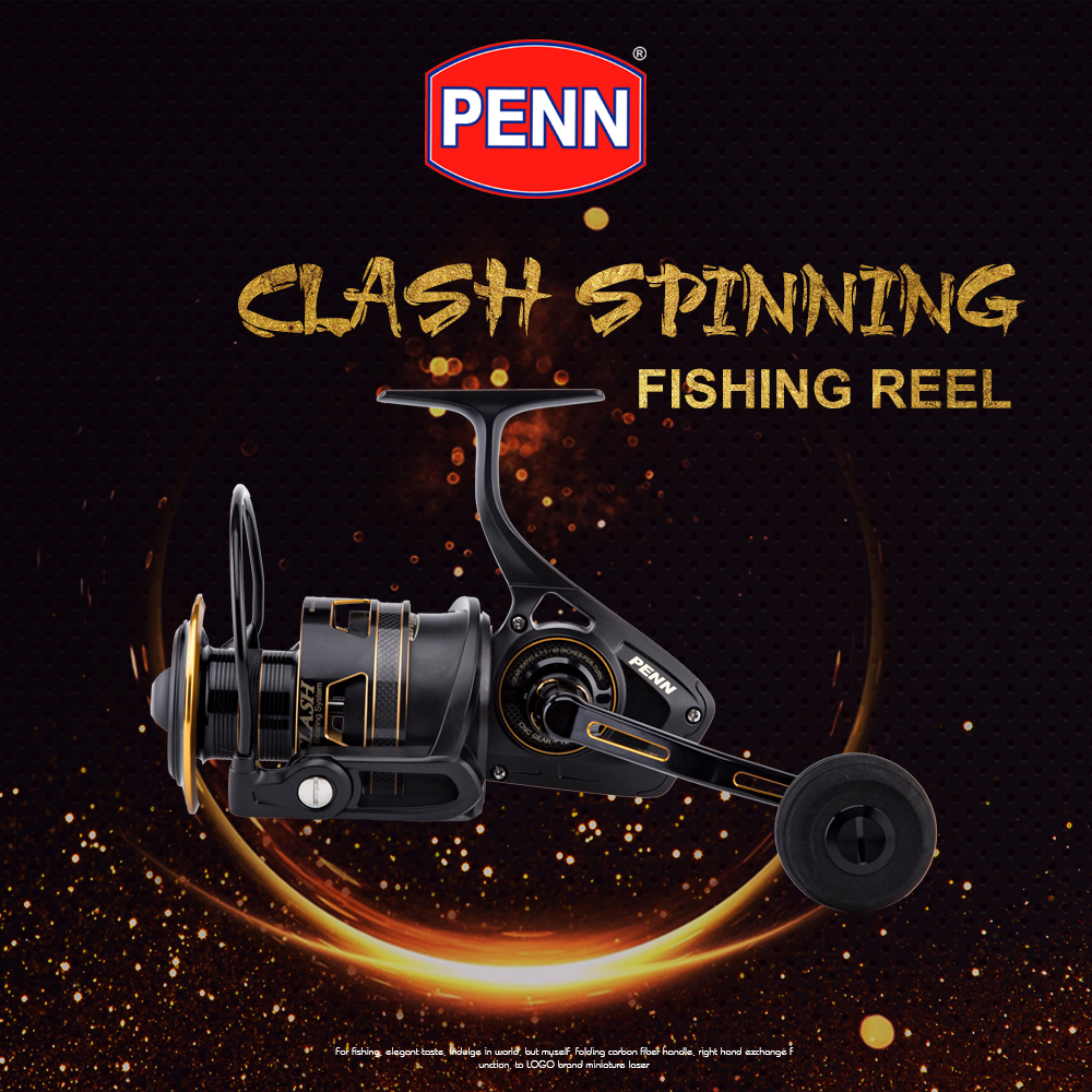 PENN CLASH High Value 8+1Ball Bearing Carbon Fiber Max Drag Spinning Fishing Reel PENN CLASH High Value 8+1Ball Bearing Carbon Fiber Max Drag Spinning Fishing Reel