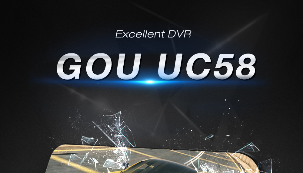 GOU UC58 Rear Mirror Dash Cam Dual Camera WDR Night Vision Car Driving Recorder GOU UC58 Rear Mirror Dash Cam Dual Camera WDR Night Vision Car Driving Recorder