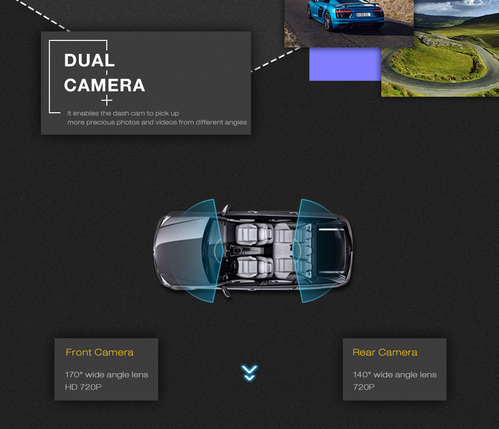 GOU UC58 Rear Mirror Dash Cam Dual Camera WDR Night Vision Car Driving Recorder GOU UC58 Rear Mirror Dash Cam Dual Camera WDR Night Vision Car Driving Recorder