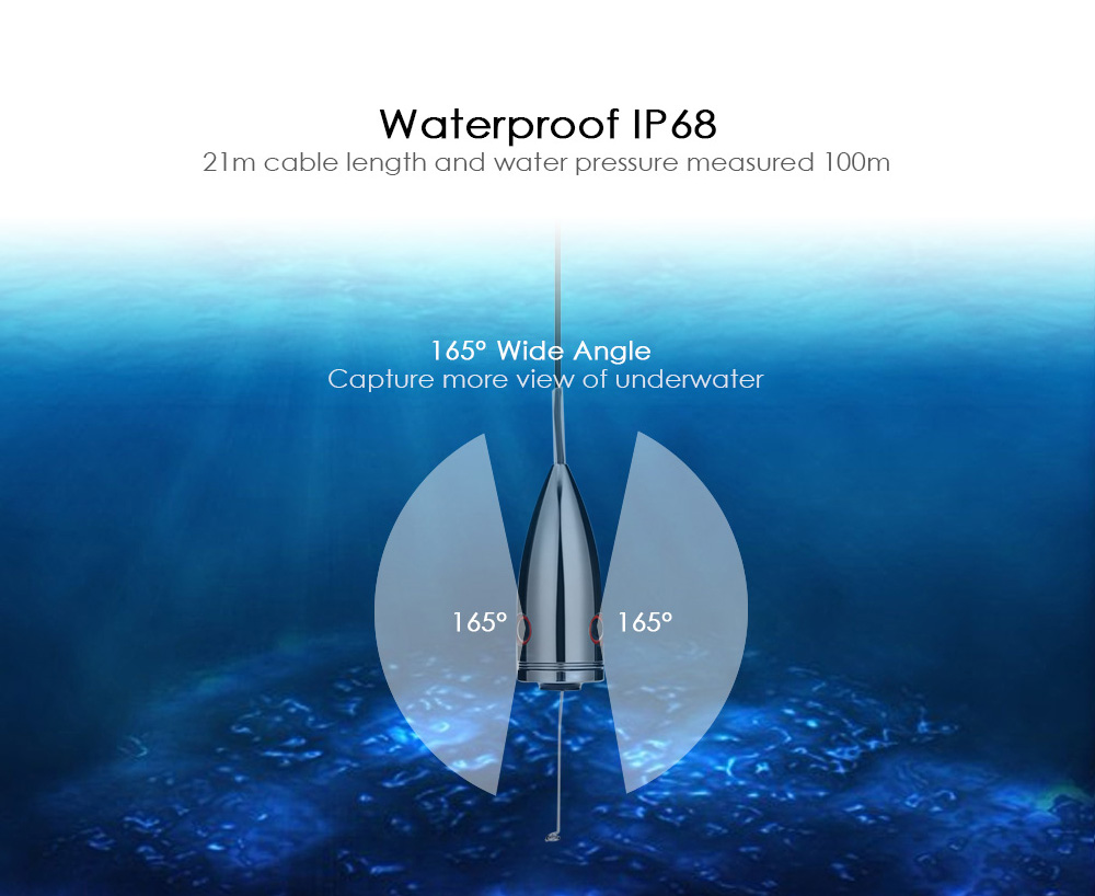 Outlife F005ME - 20M 21M 1000TVL Underwater LED Fish Finder Video Fishing Camera with Sun Visor Outlife F005ME - 20M 21M 1000TVL Underwater LED Fish Finder Video Fishing Camera with Sun Visor