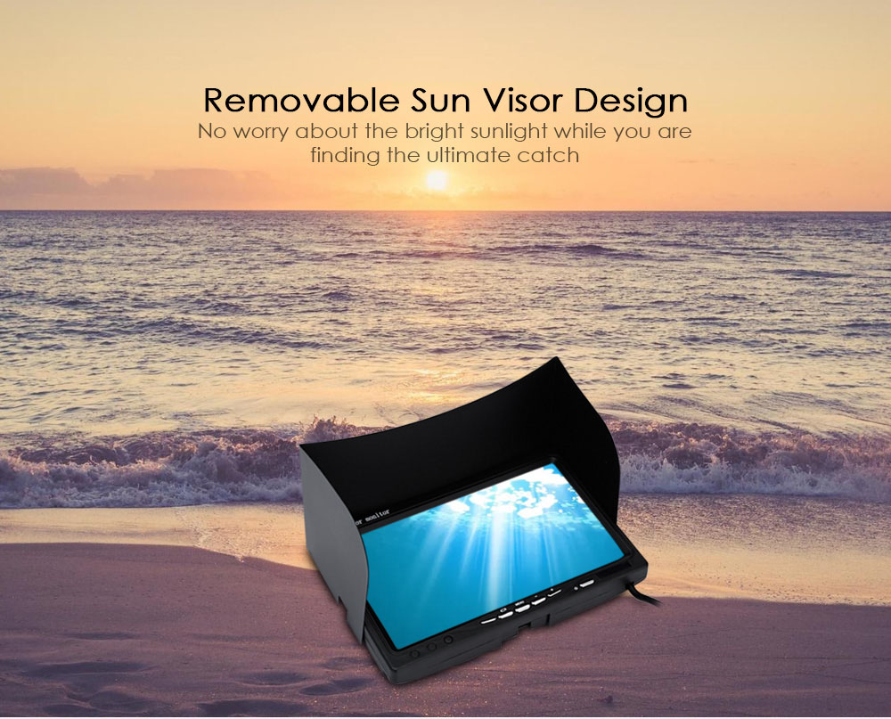 Outlife F005ME - 20M 21M 1000TVL Underwater LED Fish Finder Video Fishing Camera with Sun Visor Outlife F005ME - 20M 21M 1000TVL Underwater LED Fish Finder Video Fishing Camera with Sun Visor