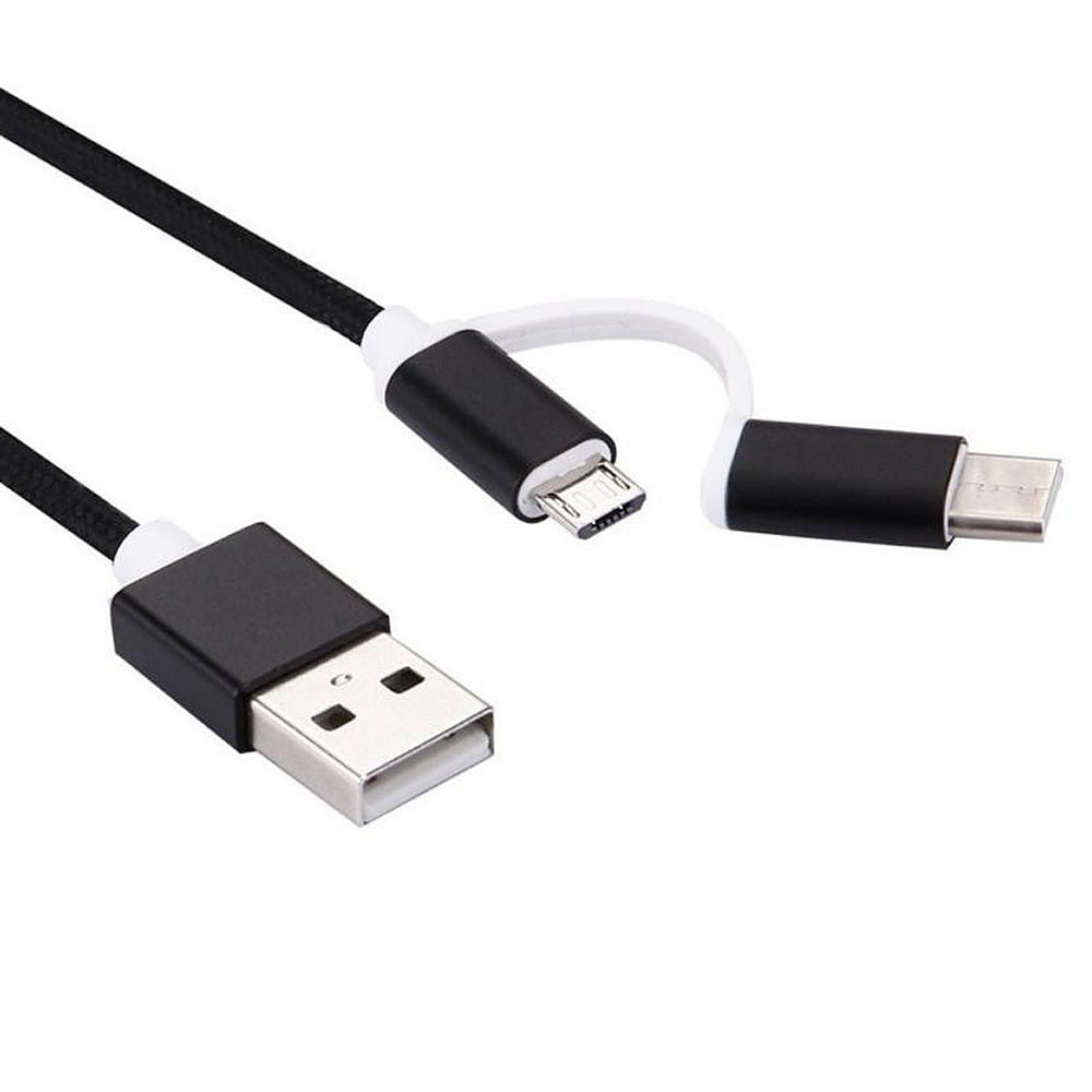 Cwxuan 2-in-1 USB 3.1 Type C / Micro USB to USB 2.0 Data Sync / Charging Cable