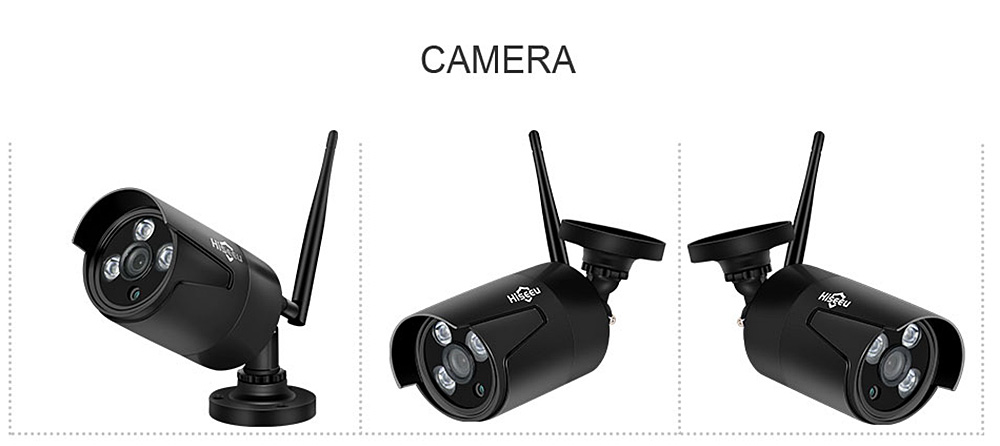 Hiseeu WNKIT - 4HB611B 4CH Wireless CCTV 1080P NVR Kit Outdoor WiFi WLAN 1.3MP 960P IP Camera Security Video Recorder