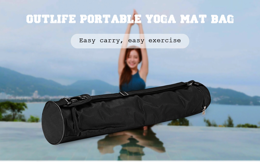 Outlife 73 x 13cm Oxford Cloth Strap Exercise Gym Fitness Pilates Yoga Mat Bag Carrier Backpack Outlife 73 x 13cm Oxford Cloth Strap Exercise Gym Fitness Pilates Yoga Mat Bag Carrier Backpack