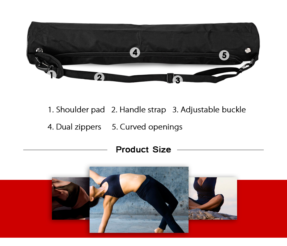 Outlife 73 x 13cm Oxford Cloth Strap Exercise Gym Fitness Pilates Yoga Mat Bag Carrier Backpack Outlife 73 x 13cm Oxford Cloth Strap Exercise Gym Fitness Pilates Yoga Mat Bag Carrier Backpack