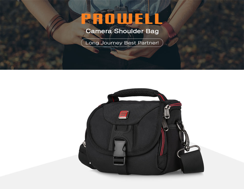 PROWELL DC21791C Water Resistant Camera Shoulder Bag for Travel PROWELL DC21791C Water Resistant Camera Shoulder Bag for Travel