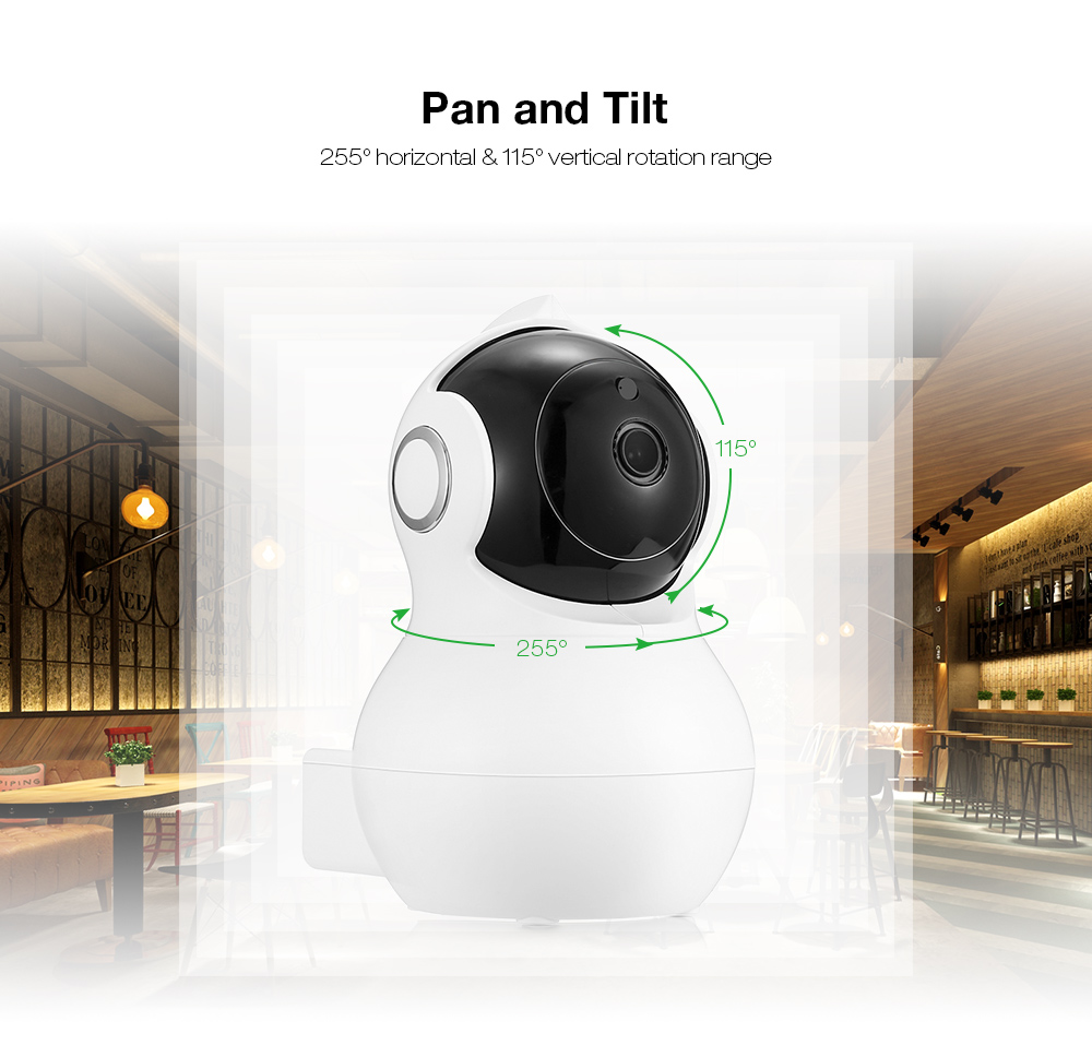 Q8 1080P 2.0MP WiFi IP Camera Wireless Indoor Security Surveillance CCTV Pan and Tilt / Night Vision / P2P / Motion Detection 