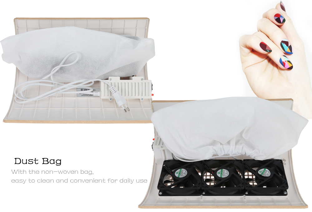 SF - 17 3 Fans Nail Dust Collector Manicure Machine Beauty Equipment